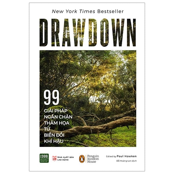 Bìa sách Drawdown: 99 Giải Pháp Hiệu Quả Để Ngăn Chặn Thảm Họa Biến Đổi Khí Hậu
